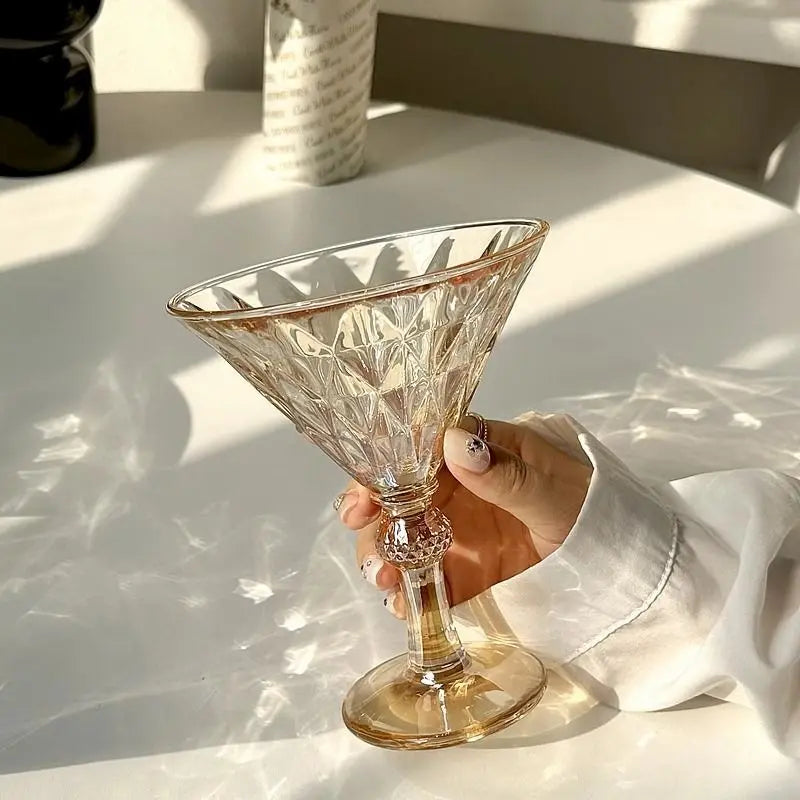 Taça Vintage de Vidro para Champanhe
