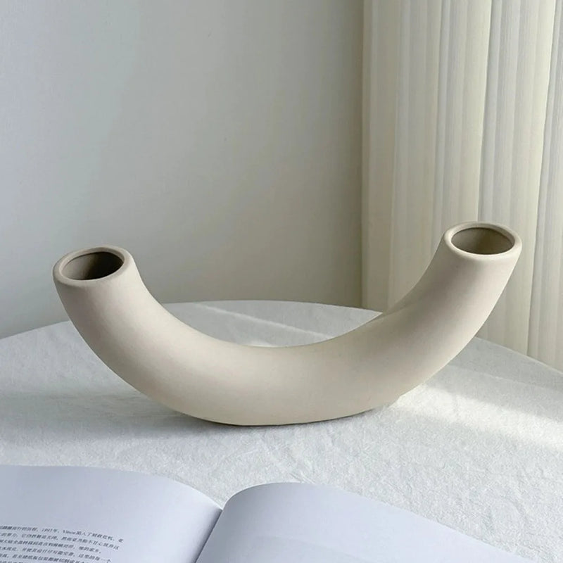 Vaso Ornamento Meia Lua