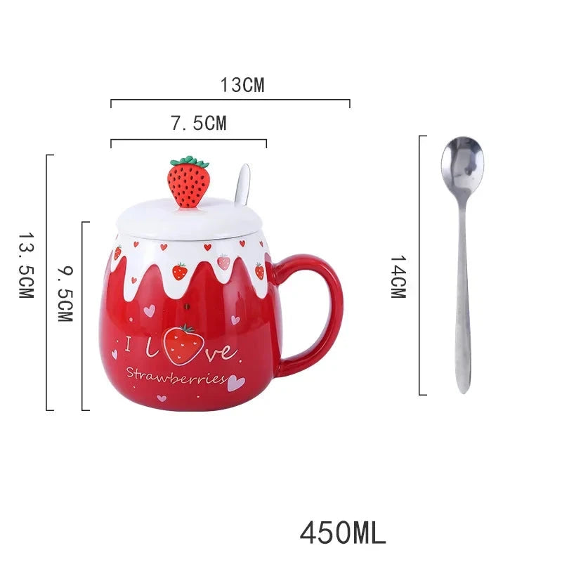Caneca Strawberry 450ml
