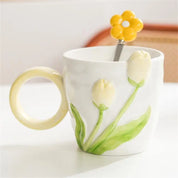 Kit Caneca e Colher Tulipas