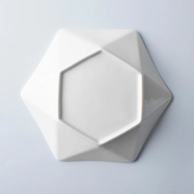 Prato Delicatto Branco em Cerâmica