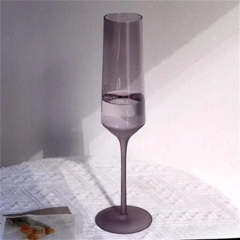 Taças e Copo de Cristal Roxo Fosco - Individual