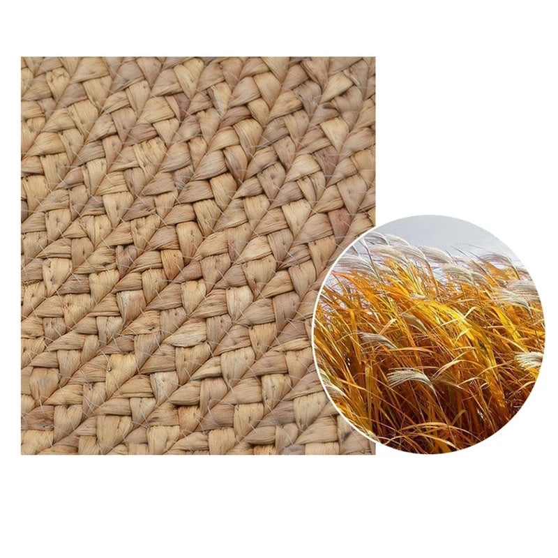 Tapete Redondo de Bulrush Natural