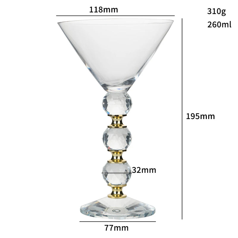 Taça para Coquetel de Cristal 260ml