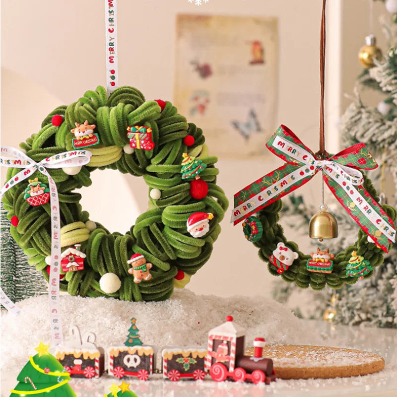 2025 amazon venda quente guirlanda de natal cena decoração pingente de carro decoração de árvore de natal pingente de porta de ano novo