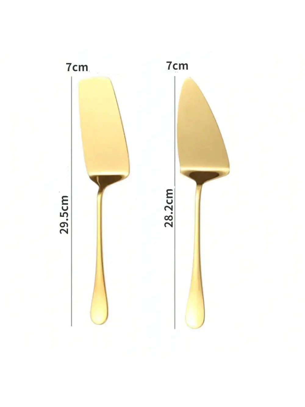 Kit de Utensílios de Cozinha em Aço Inox Dourado Luxo - 2PCS