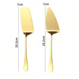 Kit de Utensílios de Cozinha em Aço Inox Dourado Luxo - 2PCS