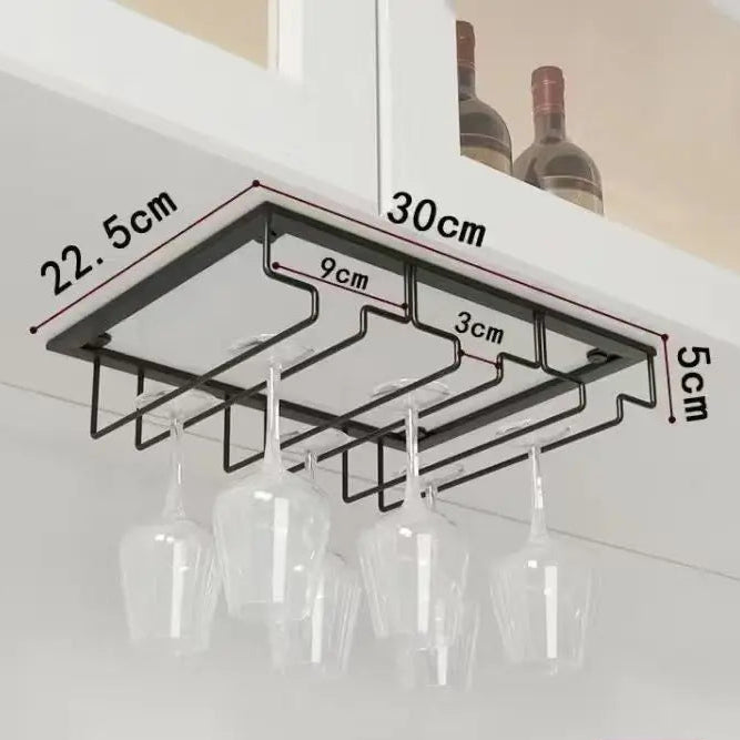 Suporte para Taças de Vinho em Metal para Armário Design Contemporâneo