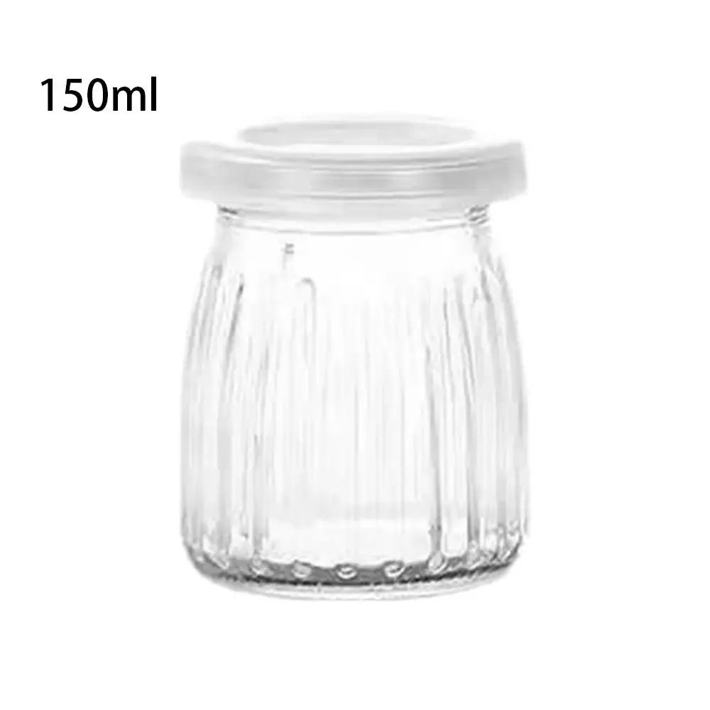 Pote de Vidro Premium com Tampa - Armazenamento Elegante