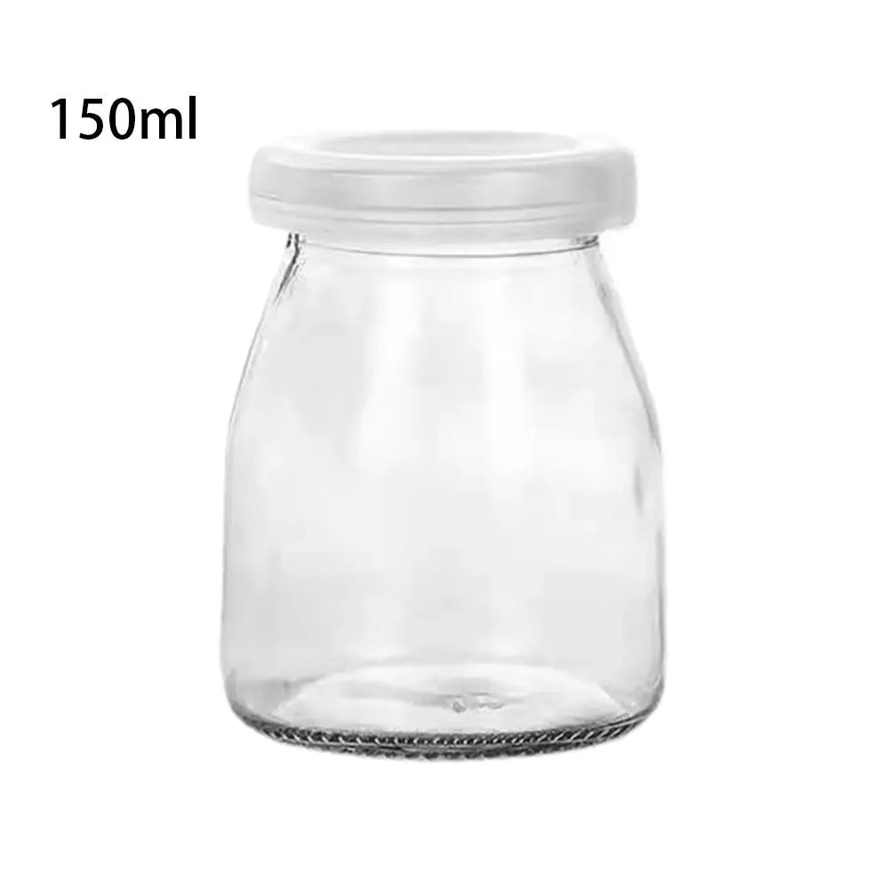 Pote de Vidro Premium com Tampa - Armazenamento Elegante