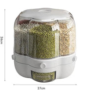 Dispensador de Alimentos Giratório para Cozinha