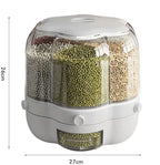 Dispensador de Alimentos Giratório para Cozinha