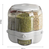 Dispensador de Alimentos Giratório para Cozinha