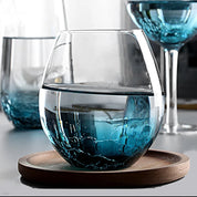 Taças e Copos Nórdicos de Cristal Premium Azul Escuro