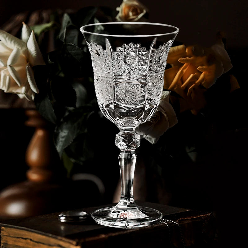 Taça Desenhada Artesanal de Vidro