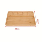 Bandeja de Bambu para Decoração e Armazenamento