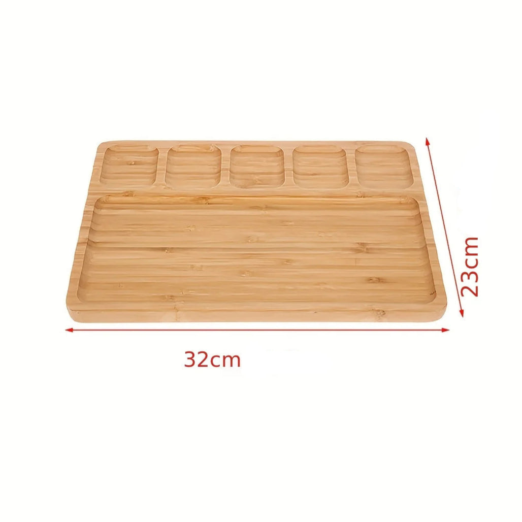 Bandeja de Bambu para Decoração e Armazenamento