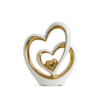 Dois Corações Adorno em Cerâmica