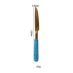 Talheres Blue com Strass Individual e Kit 3 ou 4 pcs