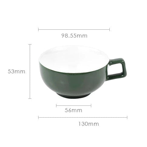 Xícara de Cappuccino em Cerâmica com Relevo Artesanal - 240ml