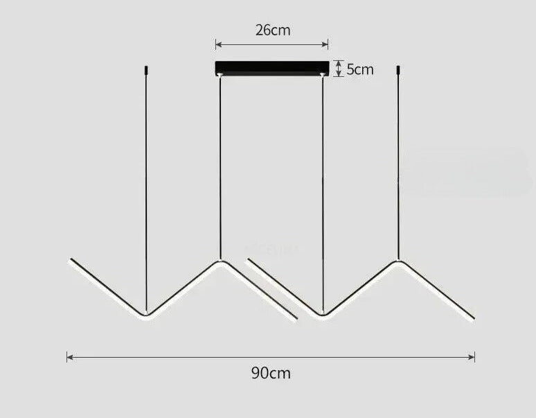 Kit Luminárias Geométricas 2 Pcs