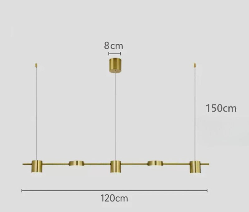Luminária Pendente de Teto 5 Pontos de Luz