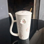 Caneca Flor de Cerejeira Cerâmica - 500ml