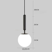 Luminária Led Bola de Vidro Moderna