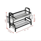 Escorredor de Pratos com Suporte para Utensílios