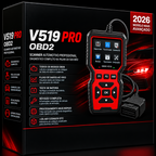Scanner Automotivo OBD2 V519 Pro para Diagnóstico Profissional e Apagar Luz da Injeção
