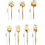 Conjunto de Utensílios de Luxo em Aço Inox - 2, 7 ou 12 Peças